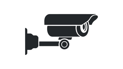 simple shape of a security camera vector illustration