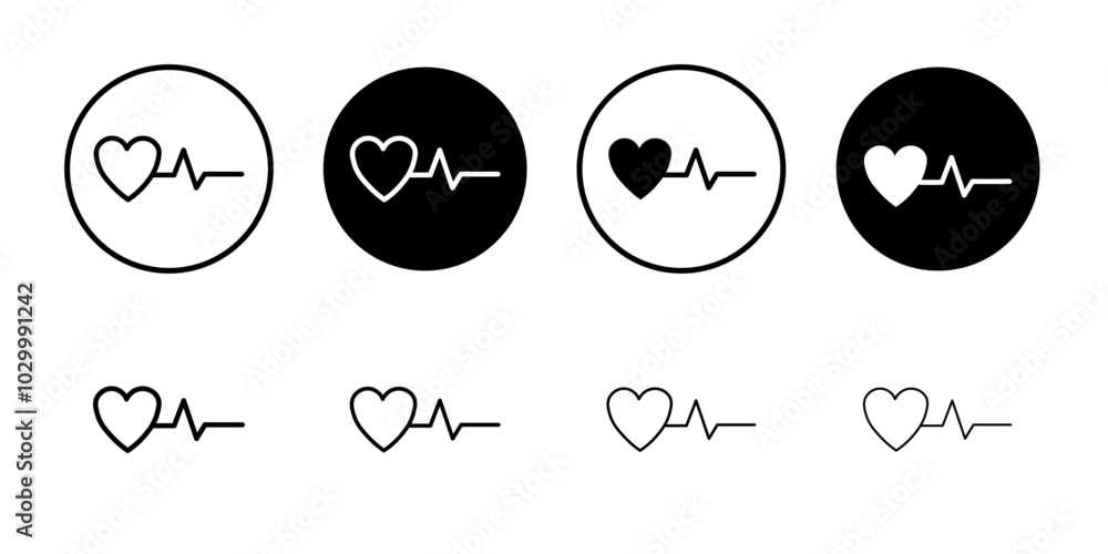 Poster good health icon outline vector for web ui