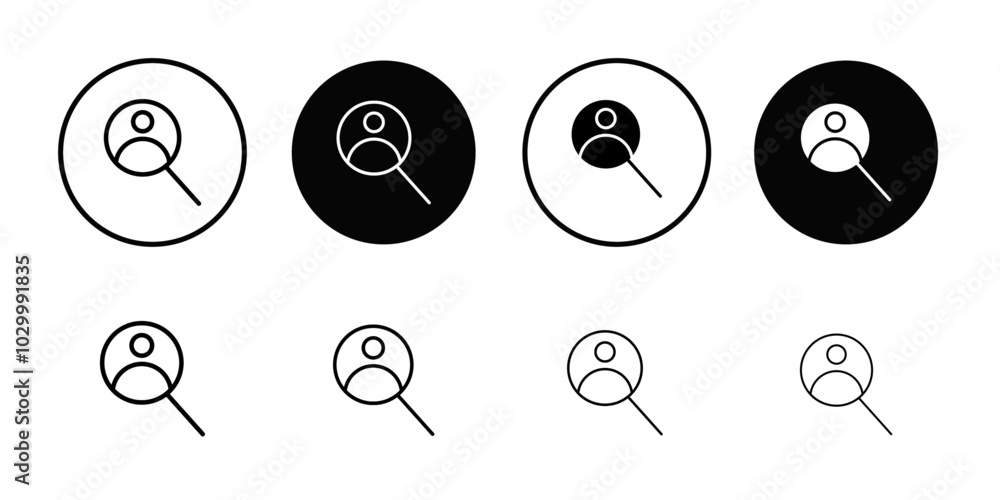 Poster job candidate icon Outline vector for web ui
