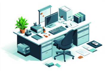 An infographic highlighting common office hazards and preventative measures, including proper workstation setup and creating a safe workplace environment