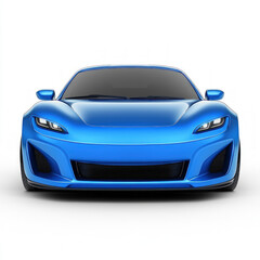 Blue Sports Car Isolated