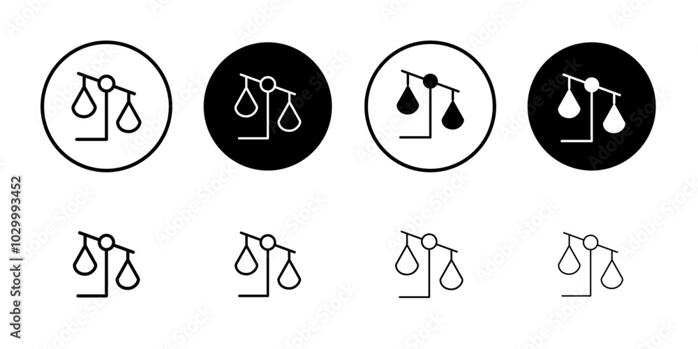 Aufkleber Scale icon Outline vector for web ui