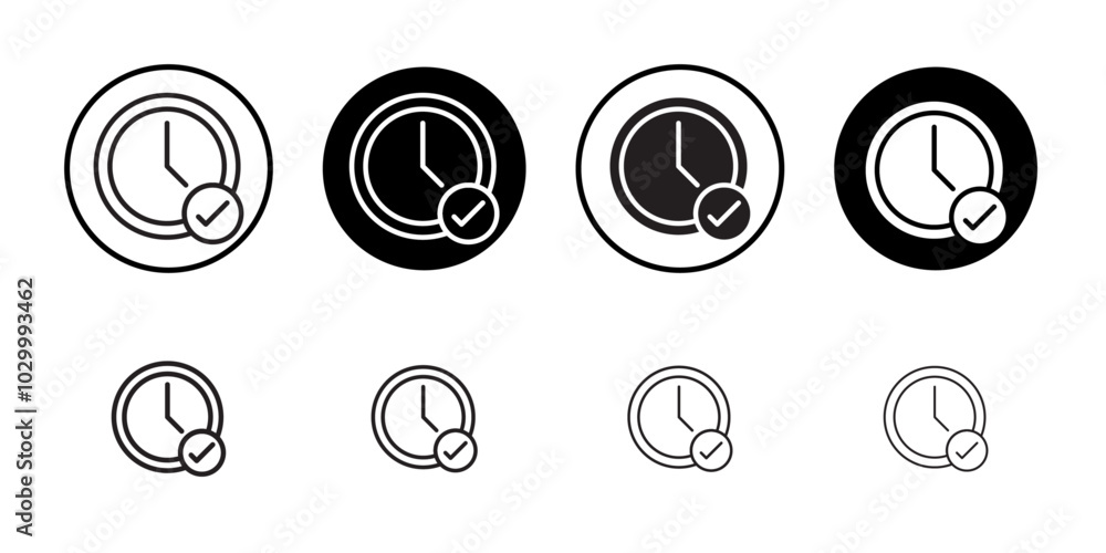 Poster Save time icon Outline vector for web ui