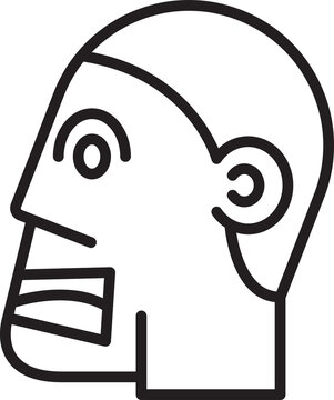 recommend clip art: Amazed Man Avatar Line Art