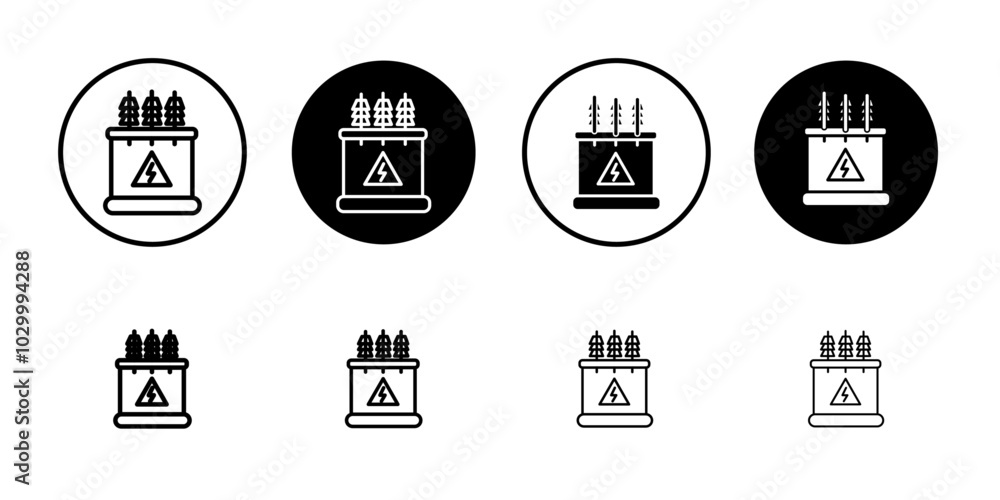 Poster Transformer icon Outline vector for web ui
