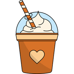 Cafe Drinks Illustration