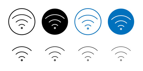 Wifi Signal icon Outline vector for web ui