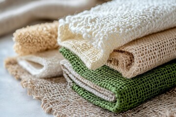 Design an innovative zero-waste cleaning cloth made from organic materials.,