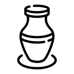 pottery Line Icon