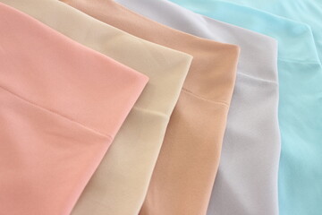 Soft Fabric Textures in Pastel Shades for Fashion and Design