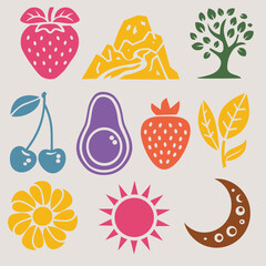 Nature elements set