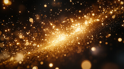 Obraz premium Wallpaper That Displays A Radial Burst Pattern In Various Shades Of Yellow, Surrounded By Subtle Sparkles And Highlights For Added Visual Interest