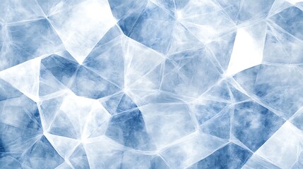 Obraz premium Abstract Geometric Pattern of Ice Crystals, Winter Background Blank Background with Copy Space for Design Projects