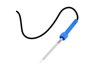 Electric soldering machine on a white background.