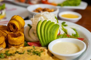 Filete de Parche en salsa de chorizo y cocona