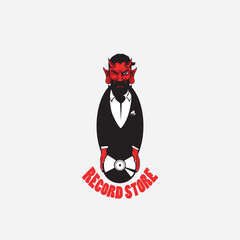 RECORD STORE LOGO READY EPS 10 FORMAT 