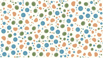 SEAMLESS CIRCLE DOODLE SHAPES PATTERN TEXTURE COLORFUL TEMPLATE ABSTRACT DARK BACKGROUND TRENDY DESIGN VECTOR