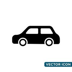 Simple Car Icon Design Template 