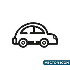 Simple Car Icon Design Template 