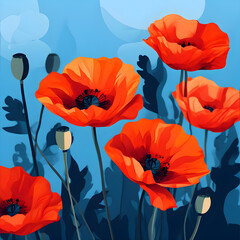Obraz premium poppy flowers