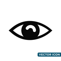 Obraz premium eye icon simple templated