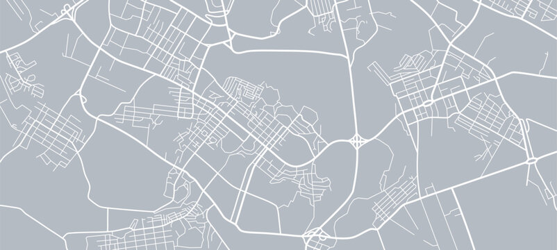 City map. Town streets. Downtown gps navigation plan. Abstract transportation scheme. Drawing scheme town, white line road on gray background. Urban pattern texture. Vector