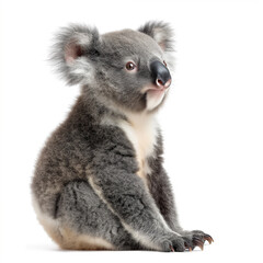Fototapeta premium australian koala isolated on white background