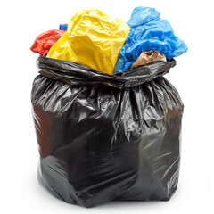 garbage bag with garbage