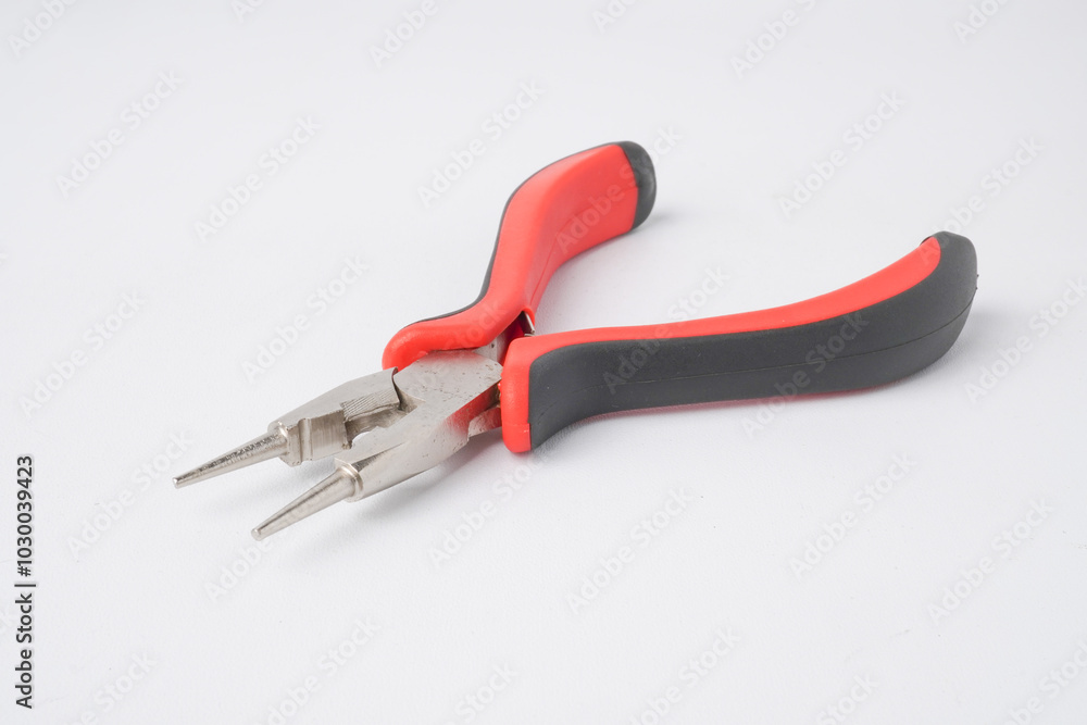 Wall mural round nose pliers or rosary pliers are commonly used in electronics and electrical wiring for formin