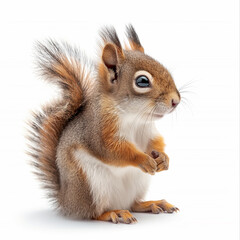 squirrel on a white background