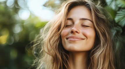 Naklejka premium Happy woman