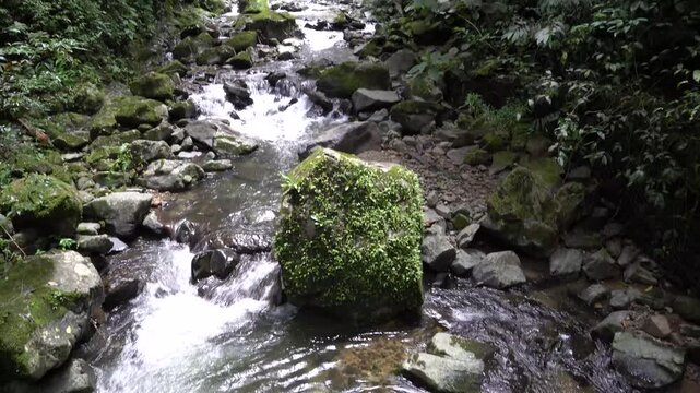 waterfall in the forest valle de anton