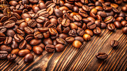 Naklejka premium cup of coffee with beans