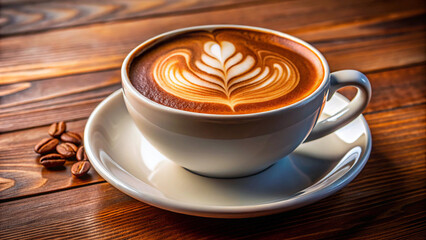 Fototapeta premium cup of coffee with beans