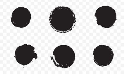 Grunge round shapes. Grunge banner collection. Vector. EPS 10.