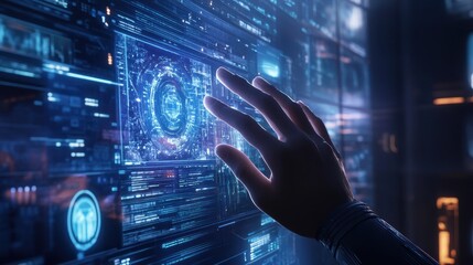 Exploring the Intersection of Human Interaction and Advanced Technology Through a Futuristic Interface Design