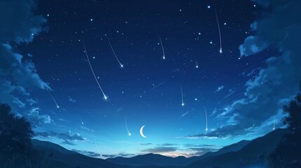 Fototapeta premium nice theme anime background for wallpaper