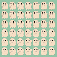 COLORFUL HALLOWEEN RETRO PATTERN TEXTURE BACKGROUND WALLART