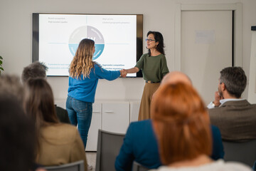 SWOT analysis presentation Asian speaker diverse team collaboration business strategy meeting...