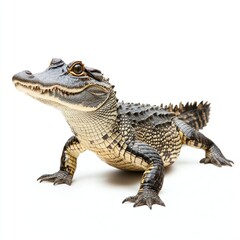 Fototapeta premium Crocodile background alligator reptile.