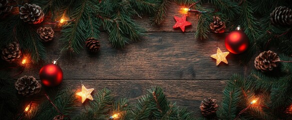 The Festive Christmas Decoration Scene