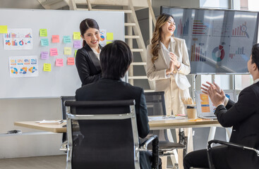 Welcoming New Team Member in Office Presentation