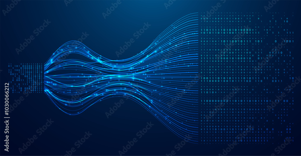 Poster abstract infographics visualization. big data code representation. futuristic network or business an