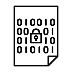 Encrypted document icon.