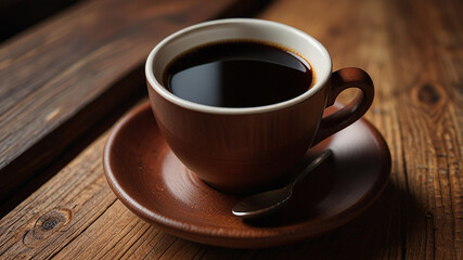 cup of coffee with beans
