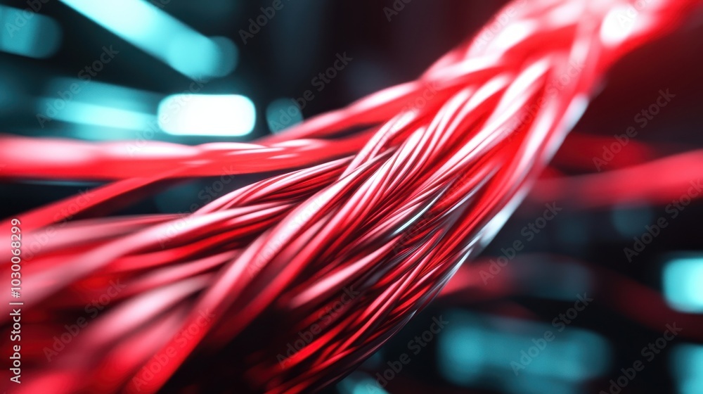 Aufkleber artistic rendering of muscle fibers showing sarcomeres and actin-myosin interactions with copy space