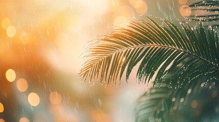 2410_207.outstretched palms catching rain, tropical foliage bokeh, water droplets in mid-air, macro lens effect, glistening skin, ethereal atmosphere, shallow depth of field