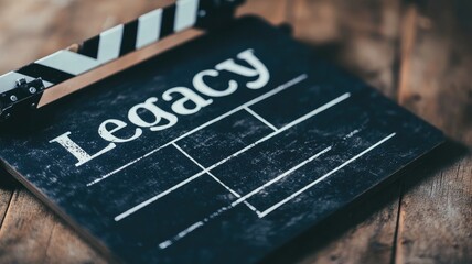 Obraz premium Clapperboard labeled 