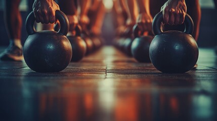 Naklejka premium Kettlebell Workout.