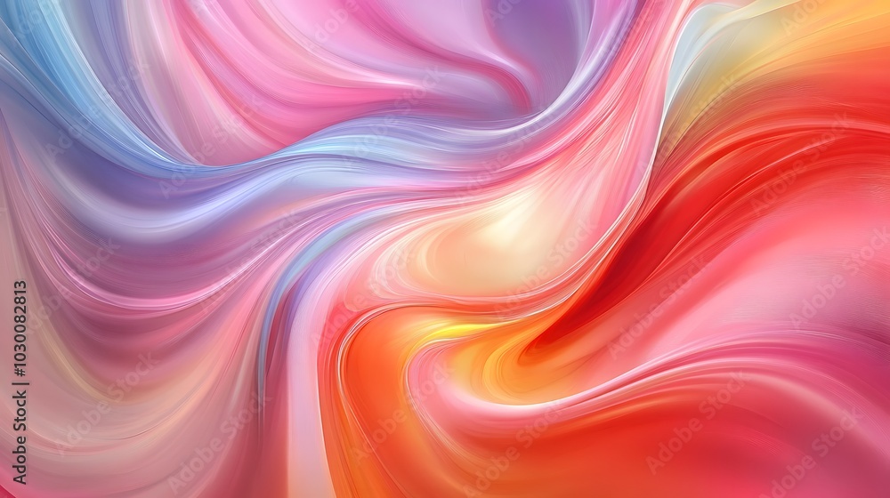 Poster 38. **an abstract design with harmonious colors and gentle curves enhancing the product is elegance.